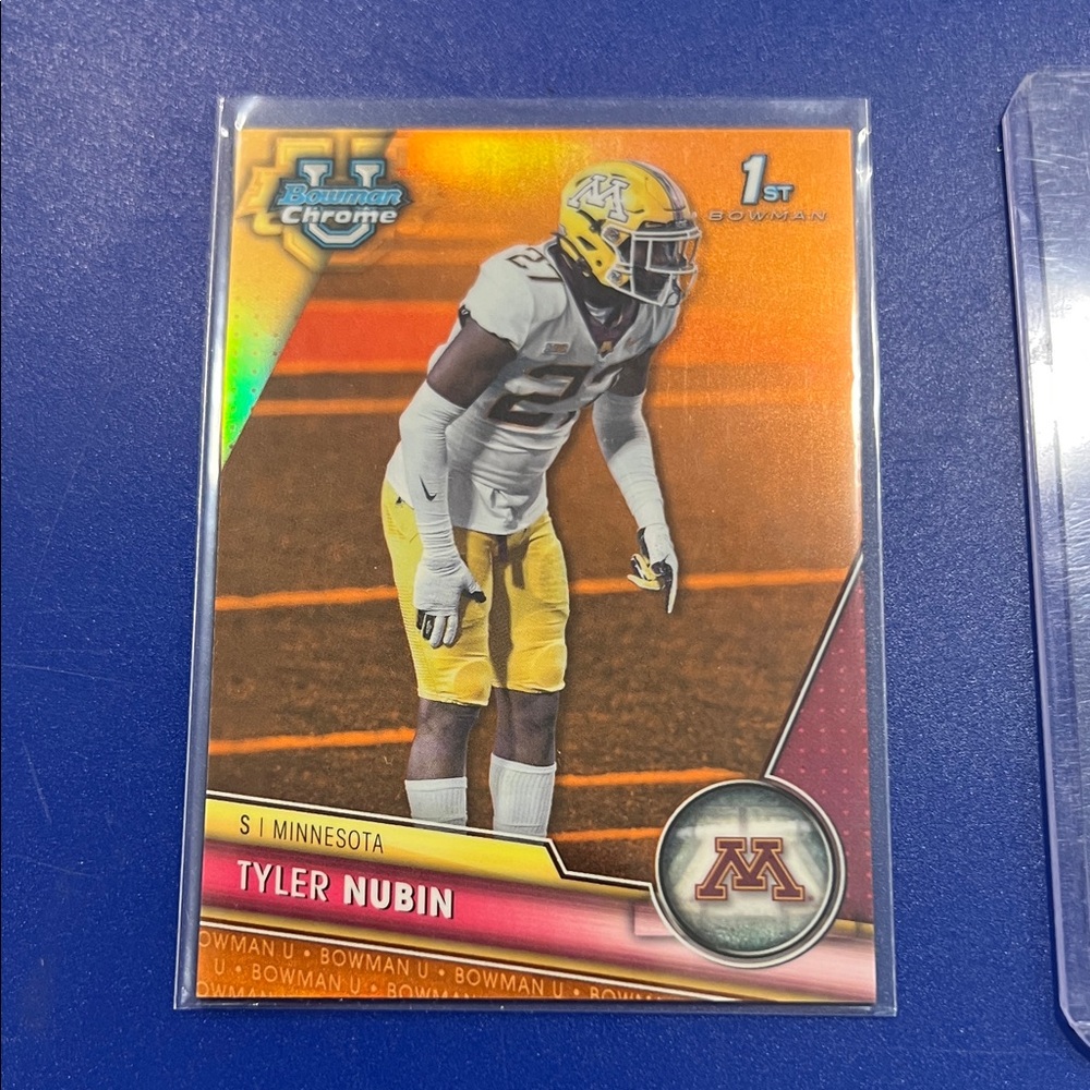 Tyler Nubin Orange /25 2023 Bowman Chrome U University